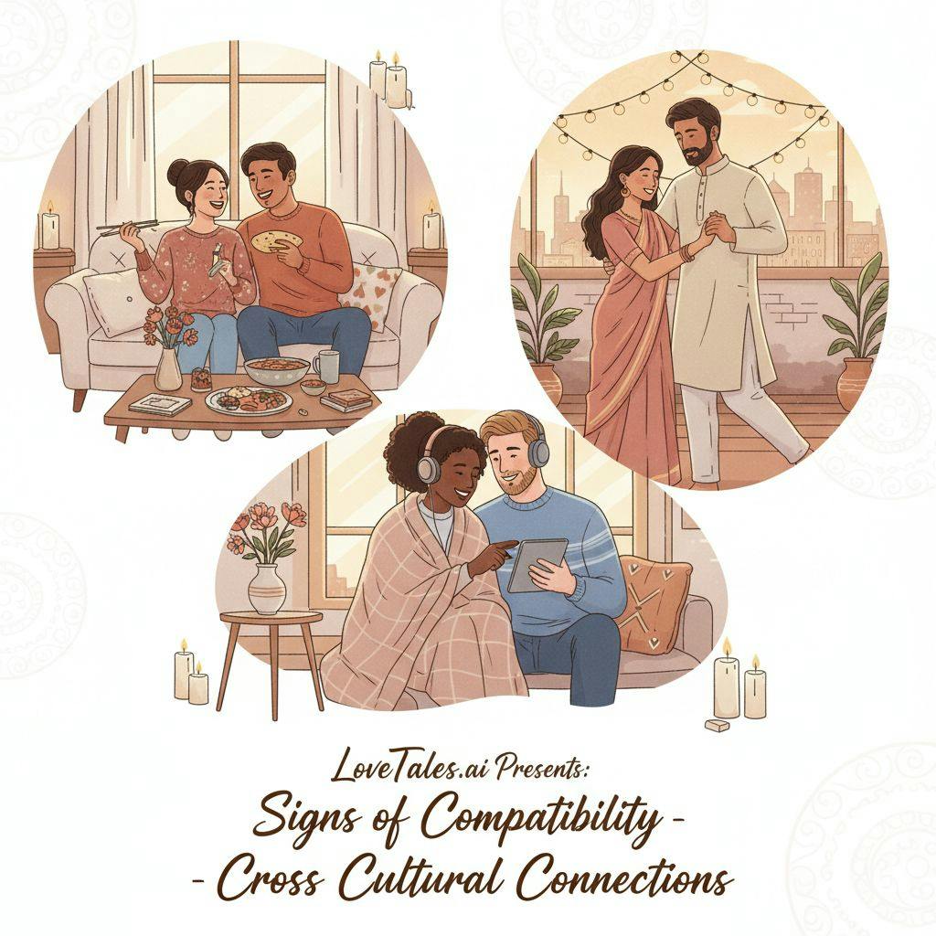 Beautiful illustration for Signs of compatibility for cross cultural relationships