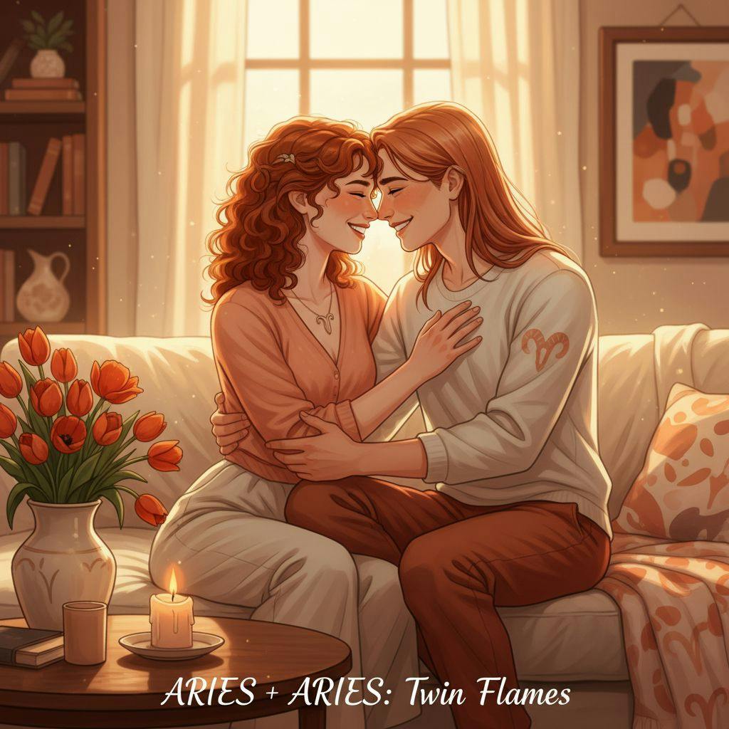 Beautiful illustration for Zodiac Aries and Aries