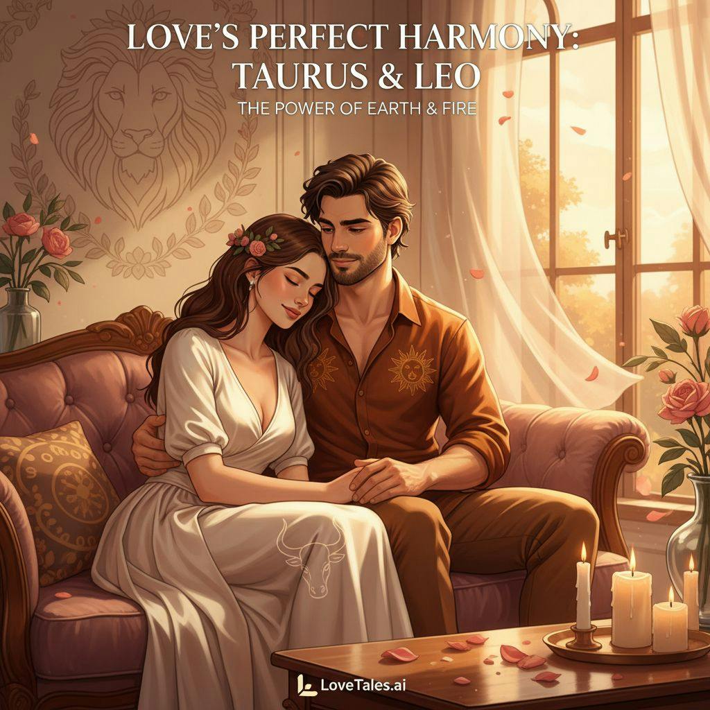Beautiful illustration for Zodiac Taurus and Leo
