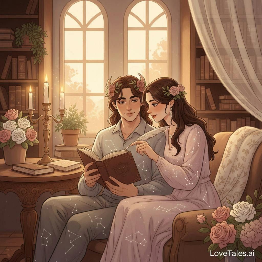 Beautiful illustration for Zodiac Taurus and Virgo
