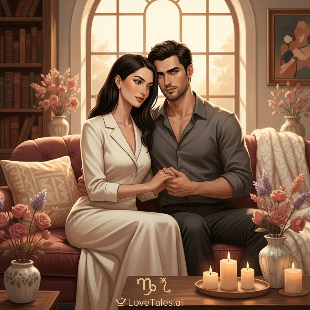 Beautiful illustration for Zodiac Capricorn and Scorpio