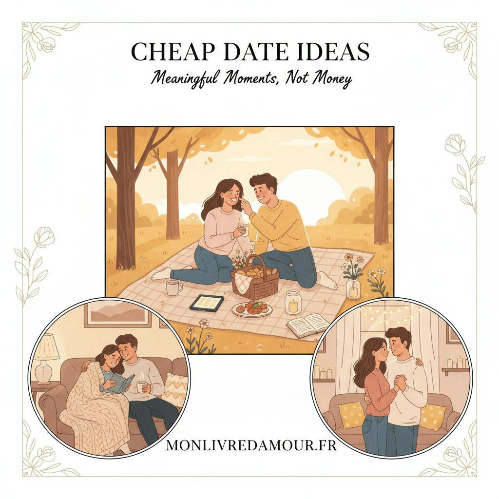 Beautiful illustration for cheap date ideas