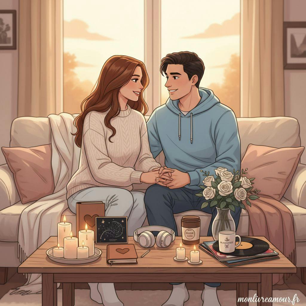 Beautiful illustration for gifts for boyfriend