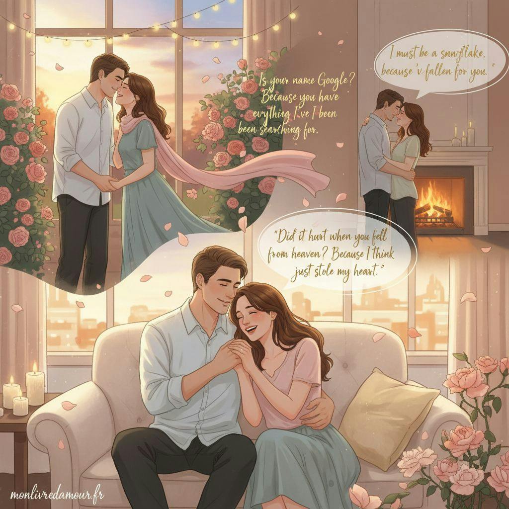 Beautiful illustration for rizz lines