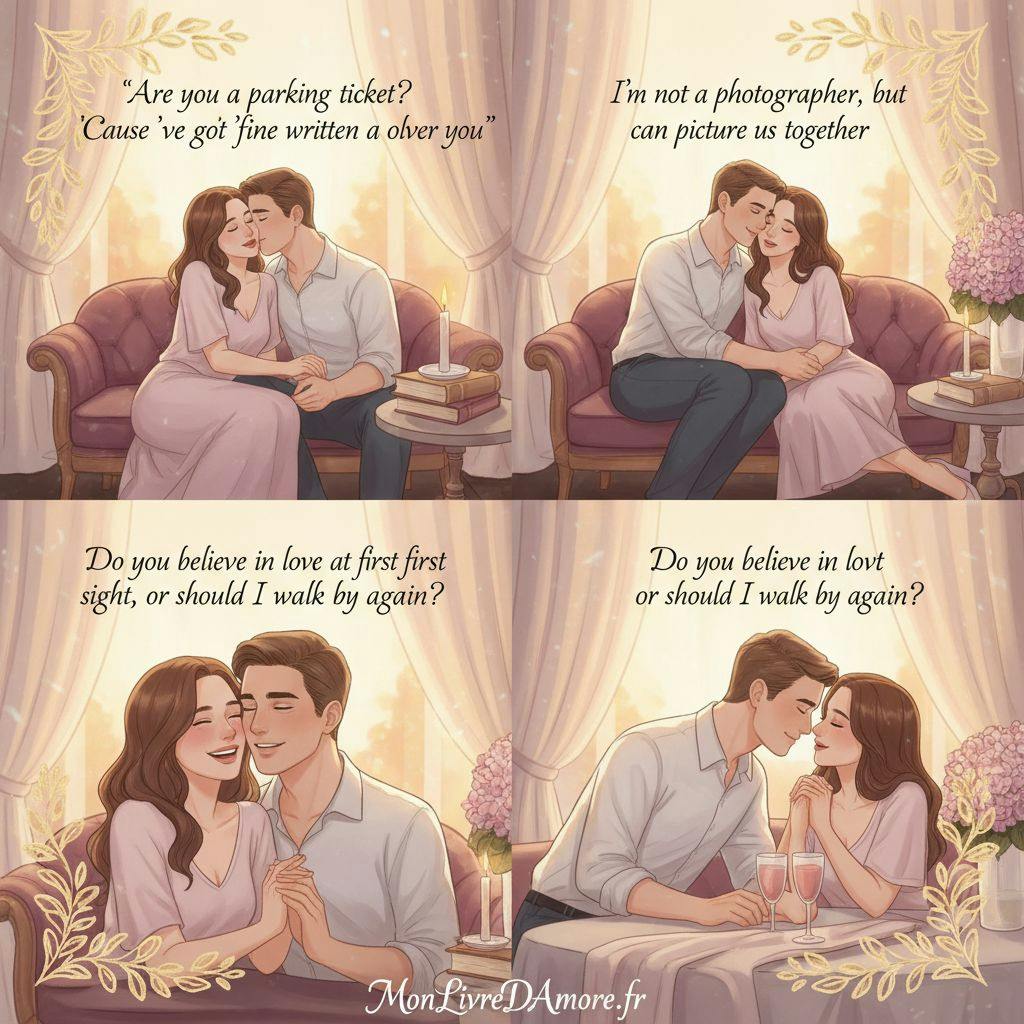 Beautiful illustration for dirtiest pickup lines