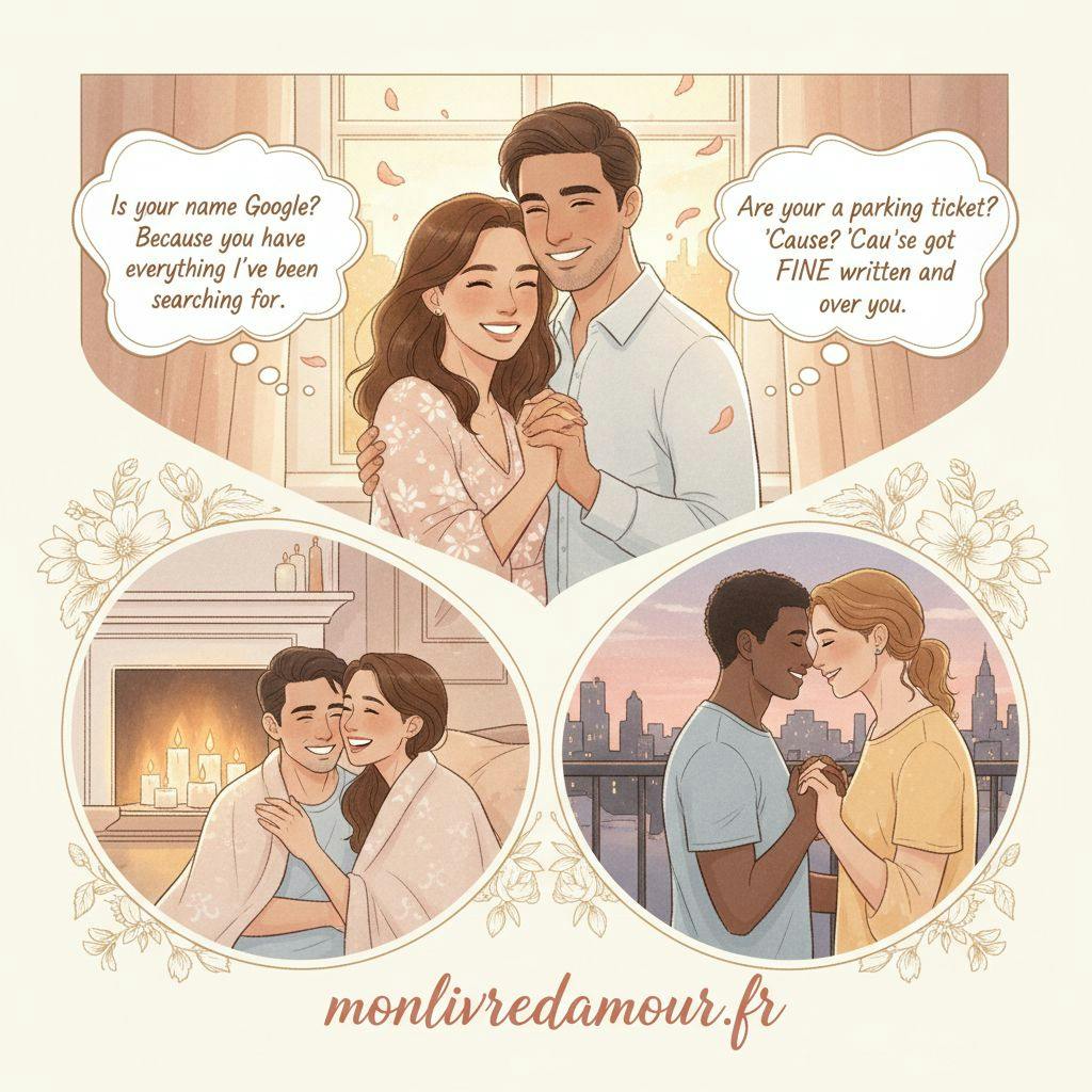 Beautiful illustration for best dirty pickup lines