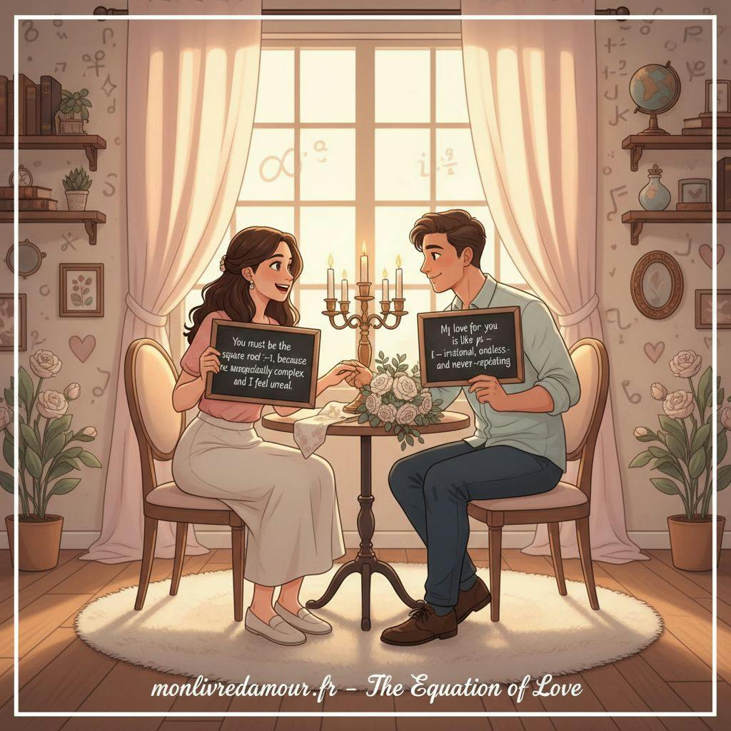 Beautiful illustration for math pickup lines