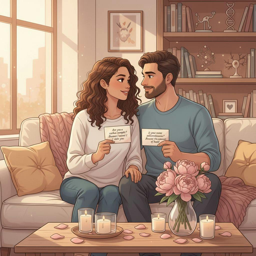 Beautiful illustration for biology pickup lines