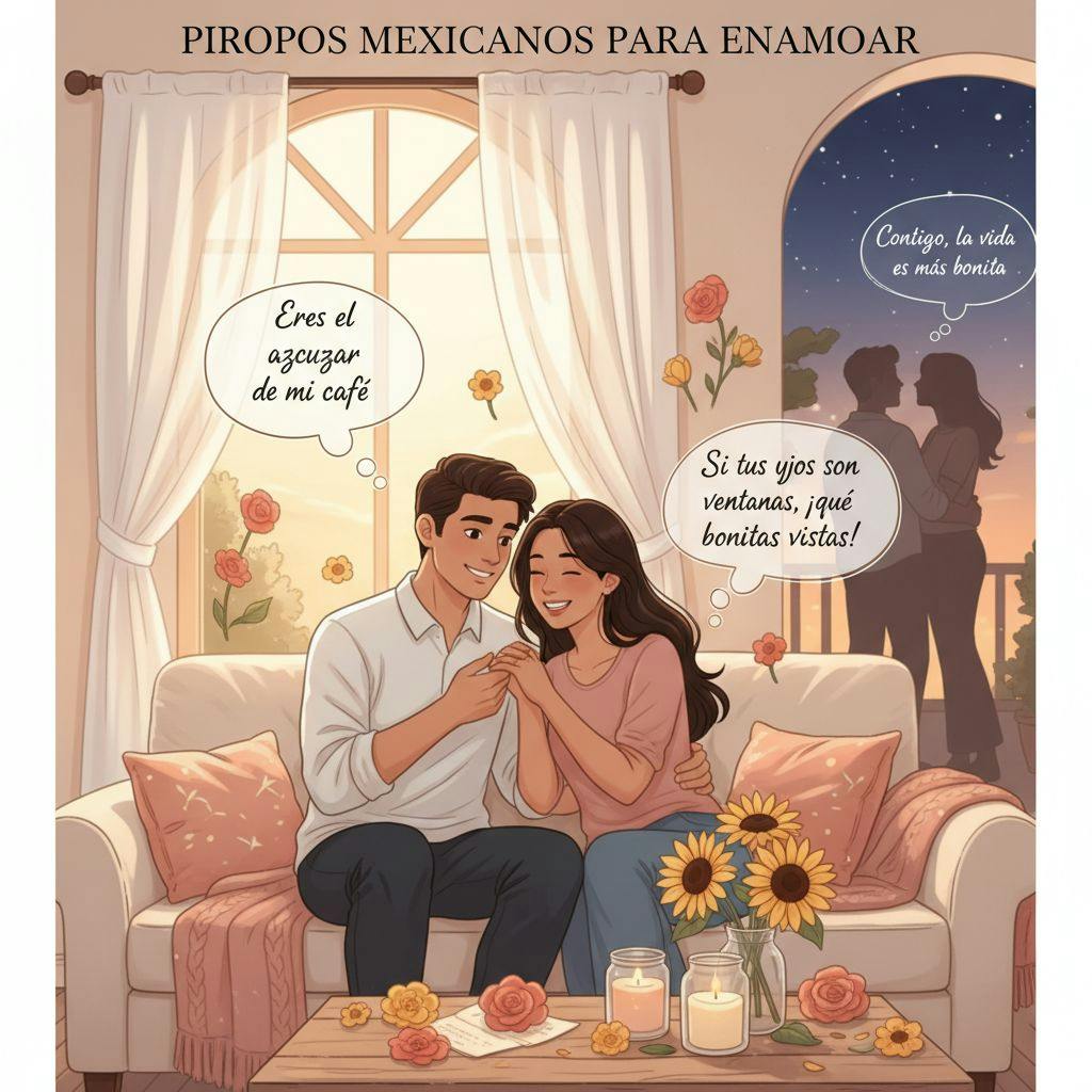 Beautiful illustration for mexican pickup lines