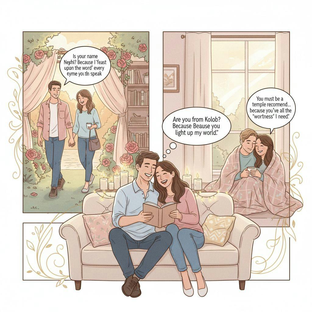 Beautiful illustration for lds pickup lines