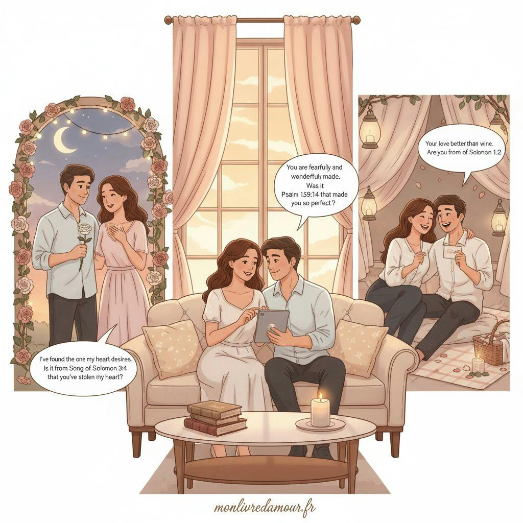 Beautiful illustration for bible pickup lines