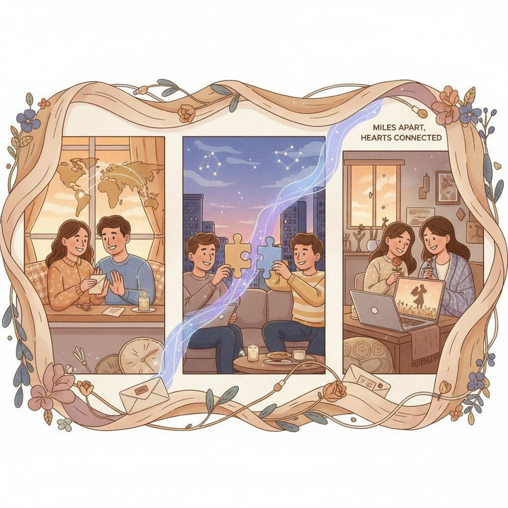 Beautiful illustration for is long distance relationship hard