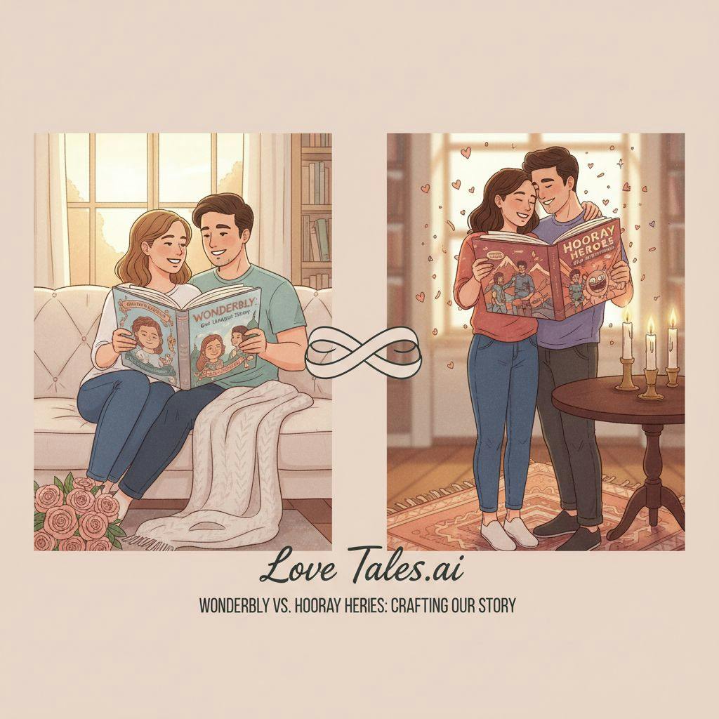 Beautiful illustration for Wonderbly vs Hooray Heroes