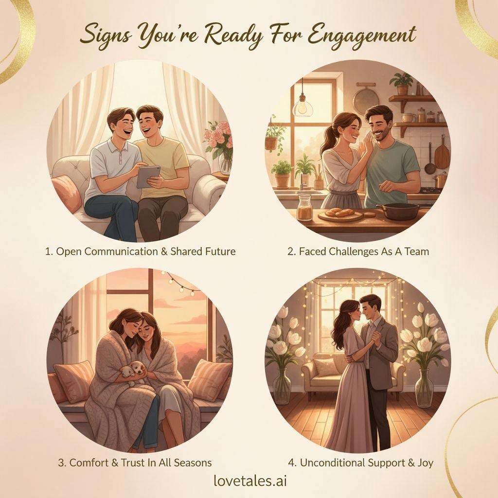 Beautiful illustration for signs youre ready for engagement