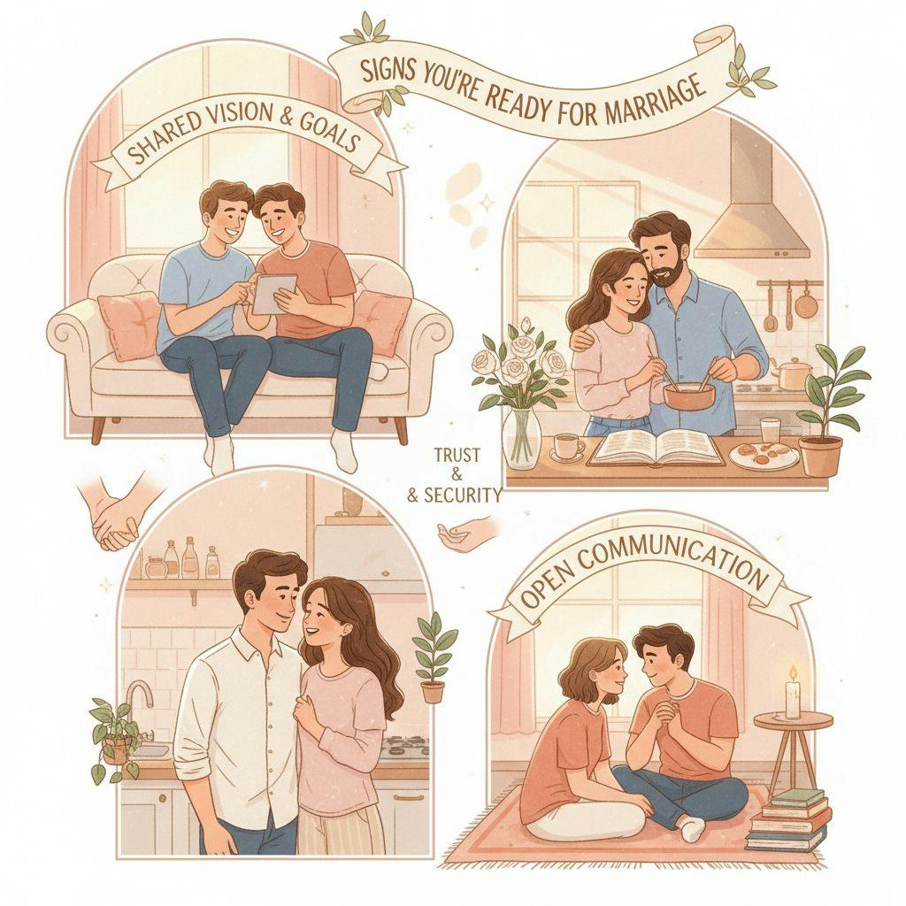 Beautiful illustration for signs youre ready for marriage