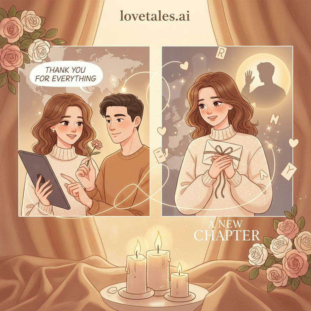 Beautiful illustration for how to end a long distance relationship