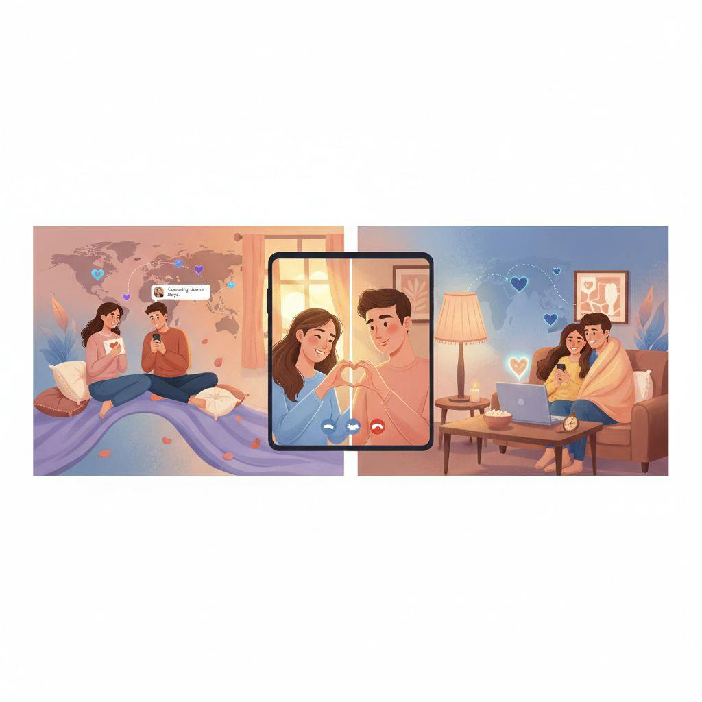 Beautiful illustration for when to end long distance relationship