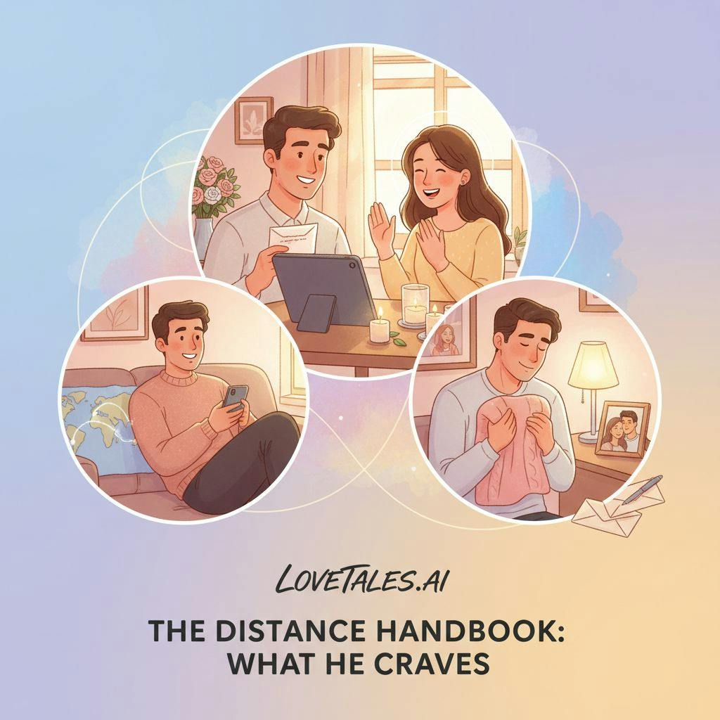 Beautiful illustration for what guys want in a long distance relationship