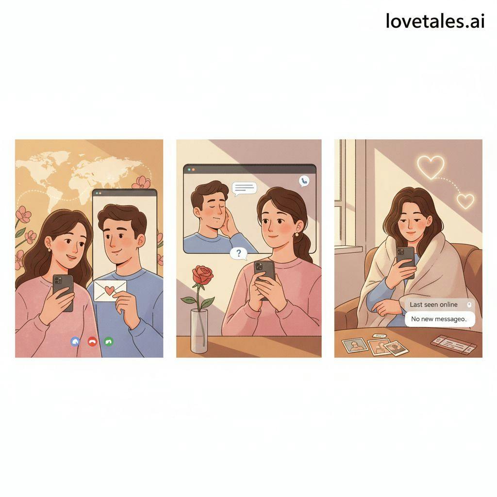 Beautiful illustration for signs he losing interest in a long distance relationship