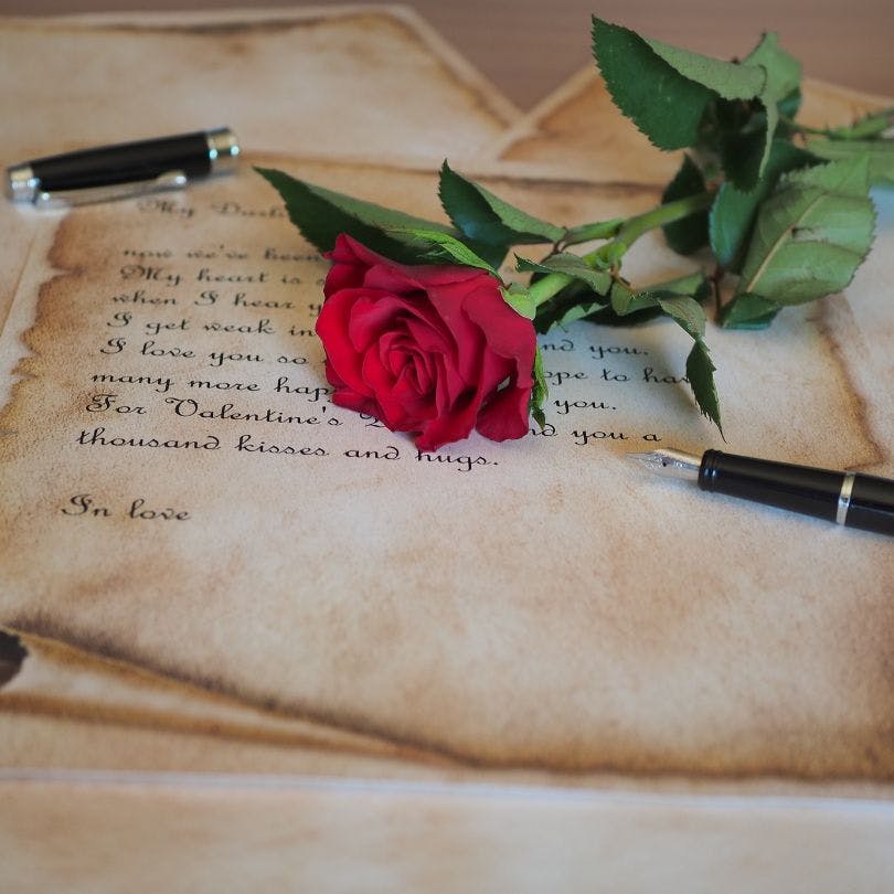 Customized hand written love letter