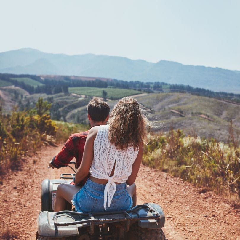 Weekend gateaway couple quad