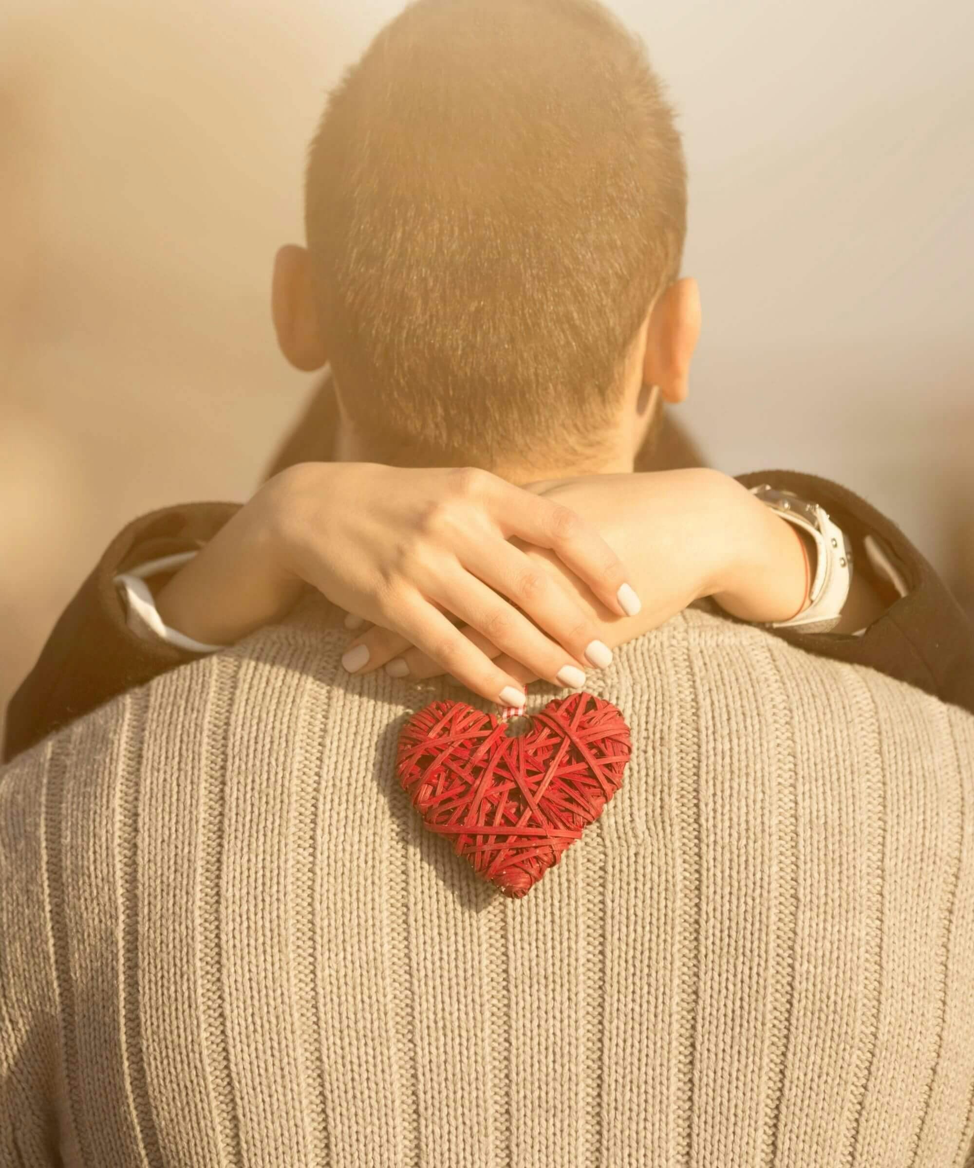 Photo of a couple embracing one another