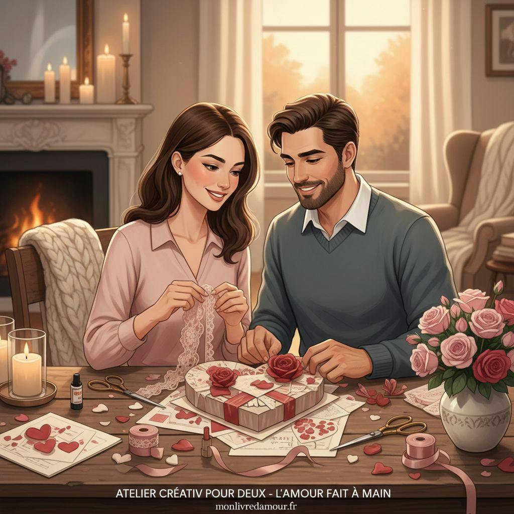 Belle illustration pour activité manuelle saint valentin