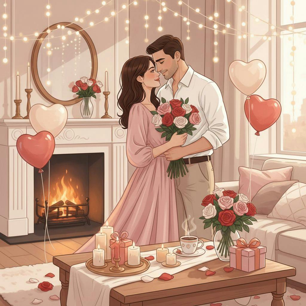 Belle illustration pour boxer saint valentin