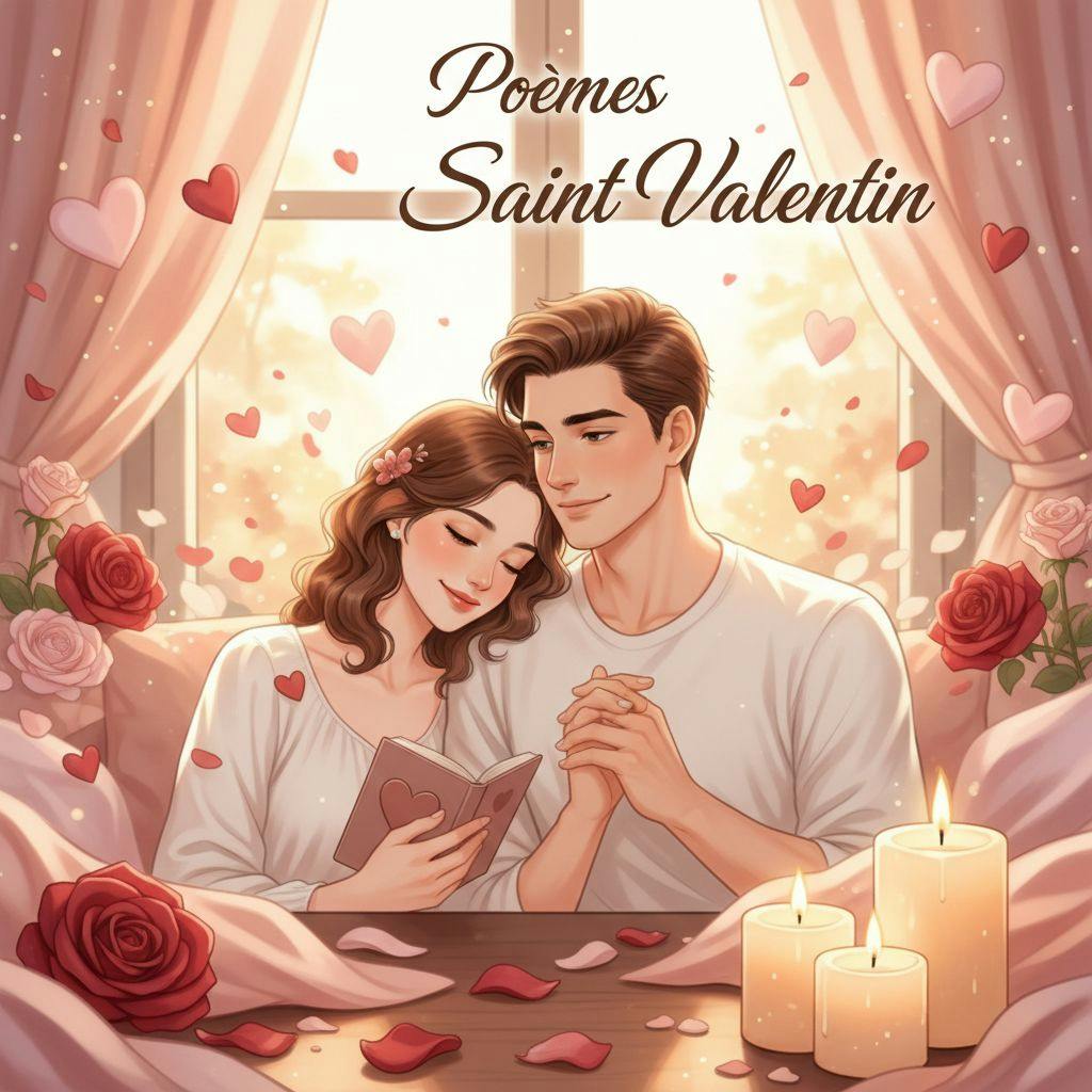 Belle illustration pour Poèmes Saint Valentin