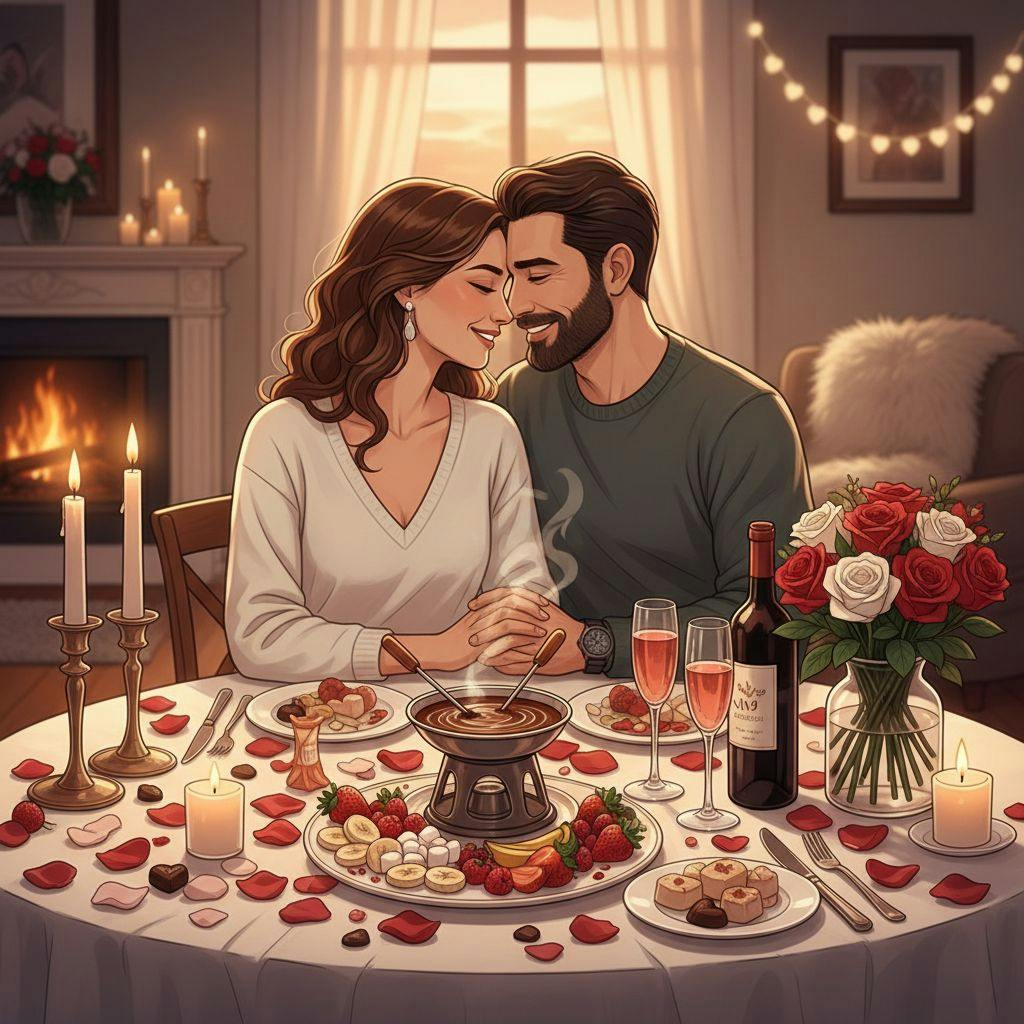 Belle illustration pour idée repas saint valentin