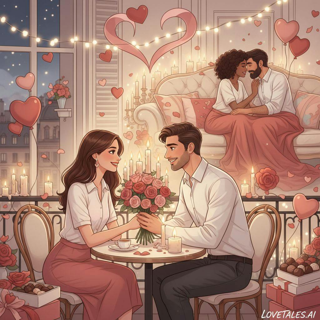 Belle illustration pour idée originale saint valentin