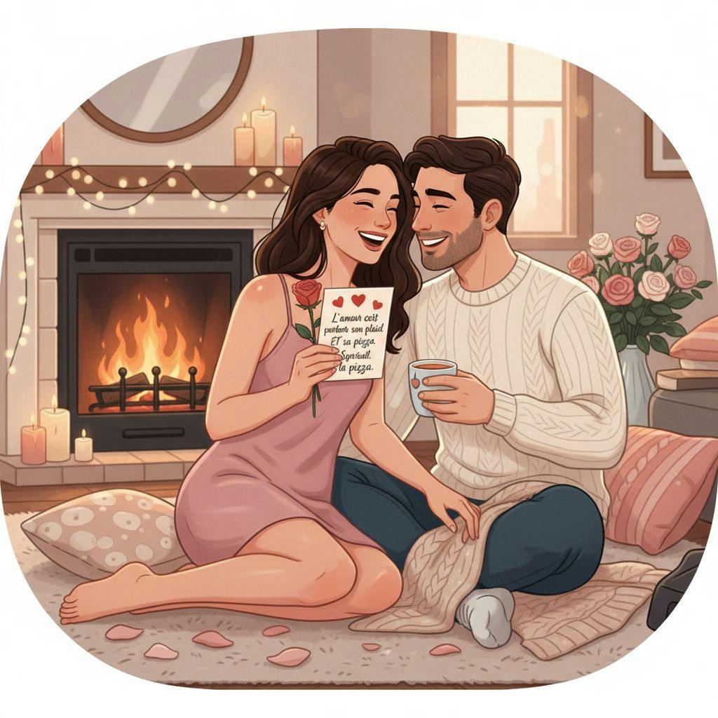 Belle illustration pour citation saint valentin humour