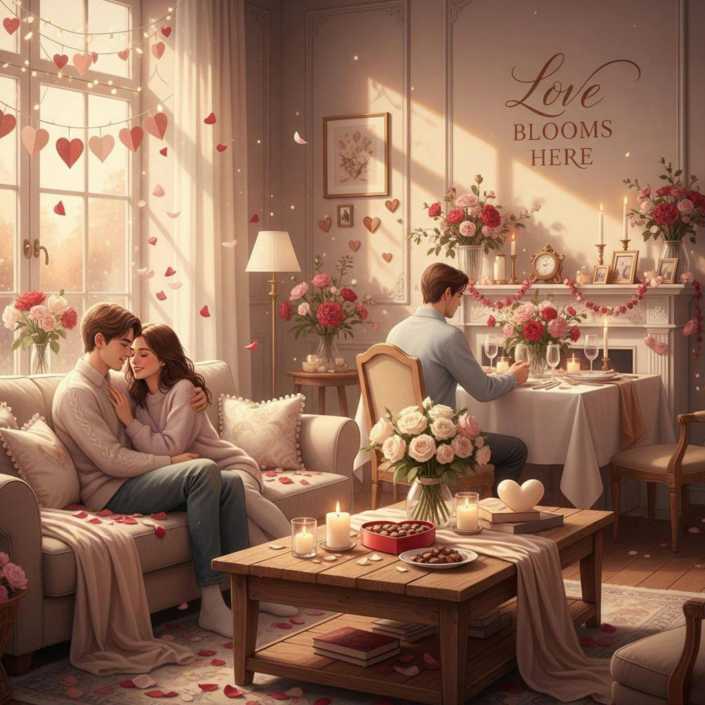Belle illustration pour décoration saint valentin