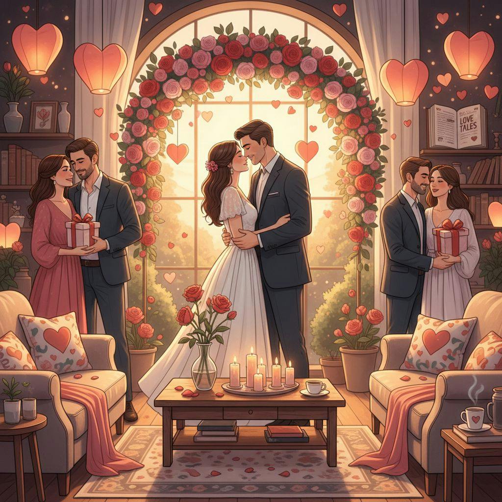 Belle illustration pour dessin saint valentin