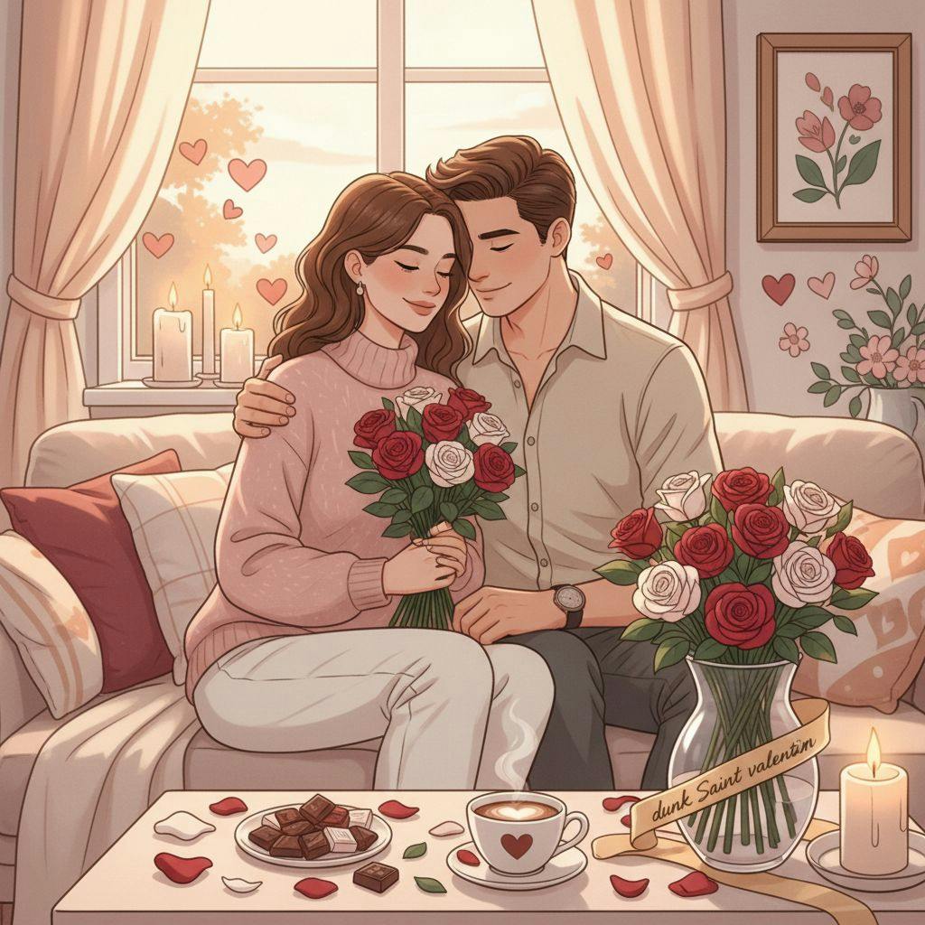 Belle illustration pour dunk saint valentin