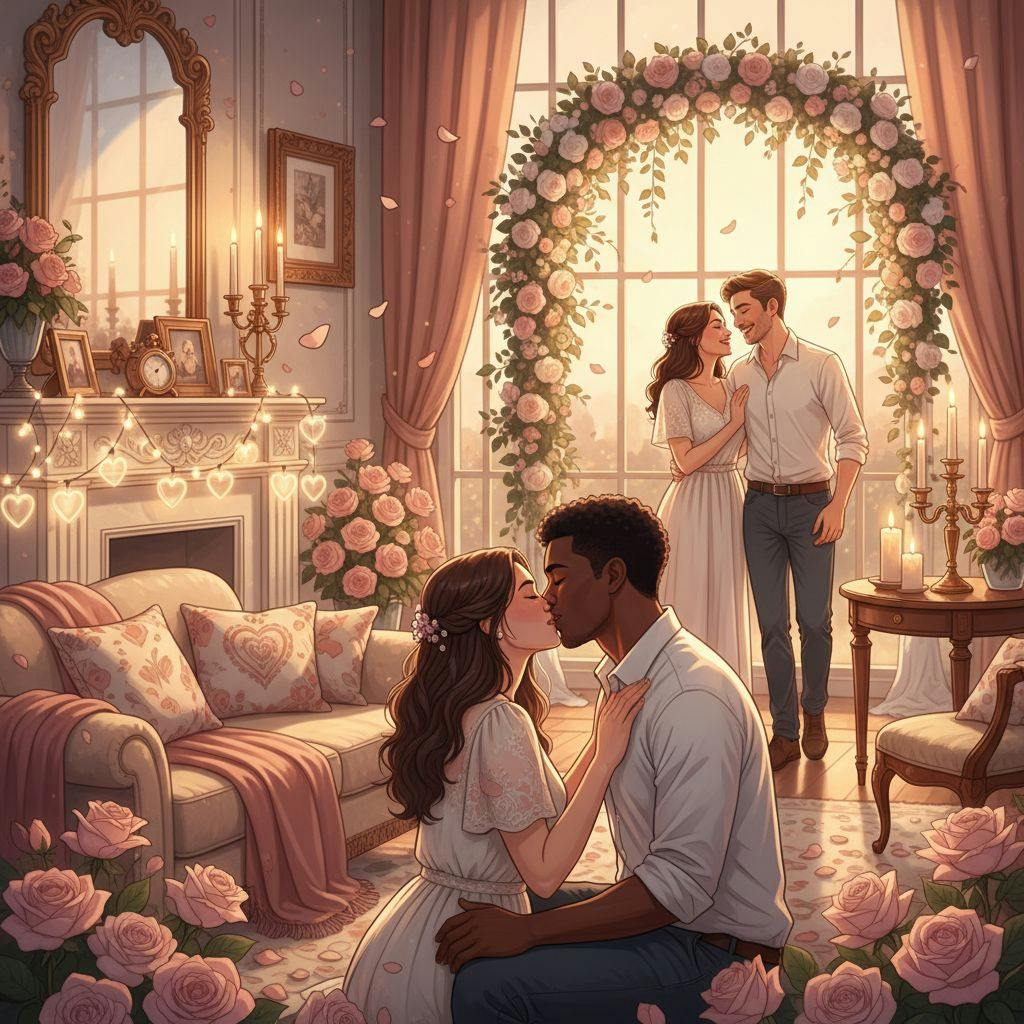 Belle illustration pour fond saint valentin