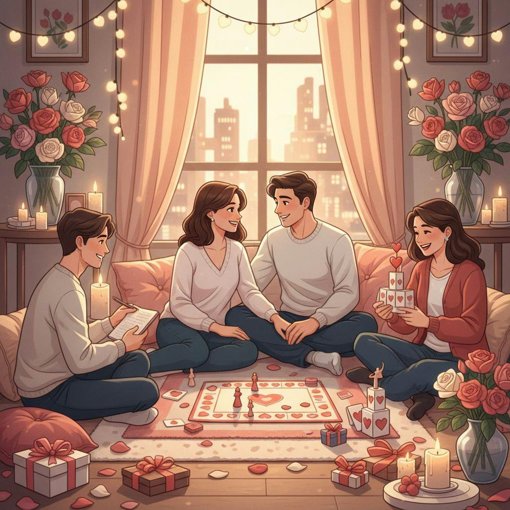 Belle illustration pour jeux saint valentin