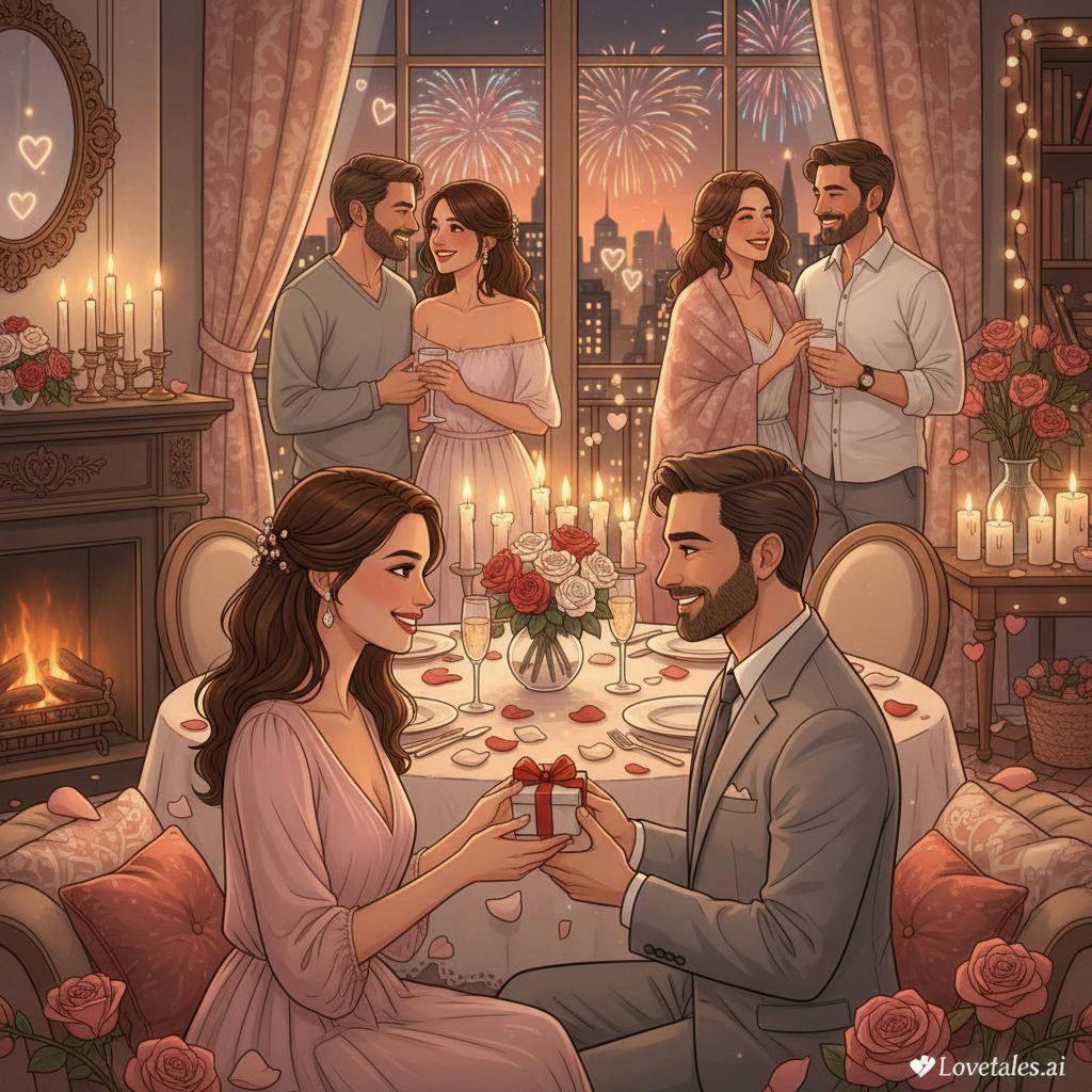 Belle illustration pour jour saint valentin