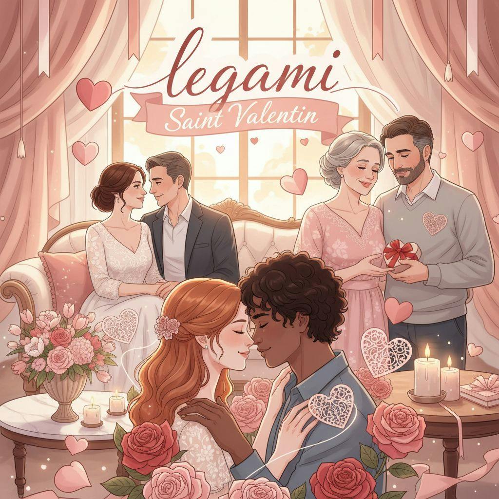 Belle illustration pour legami saint valentin