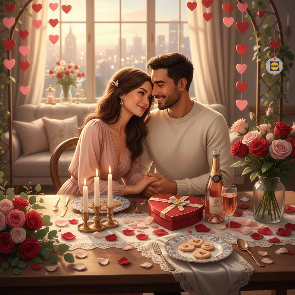 Belle illustration pour lidl saint valentin
