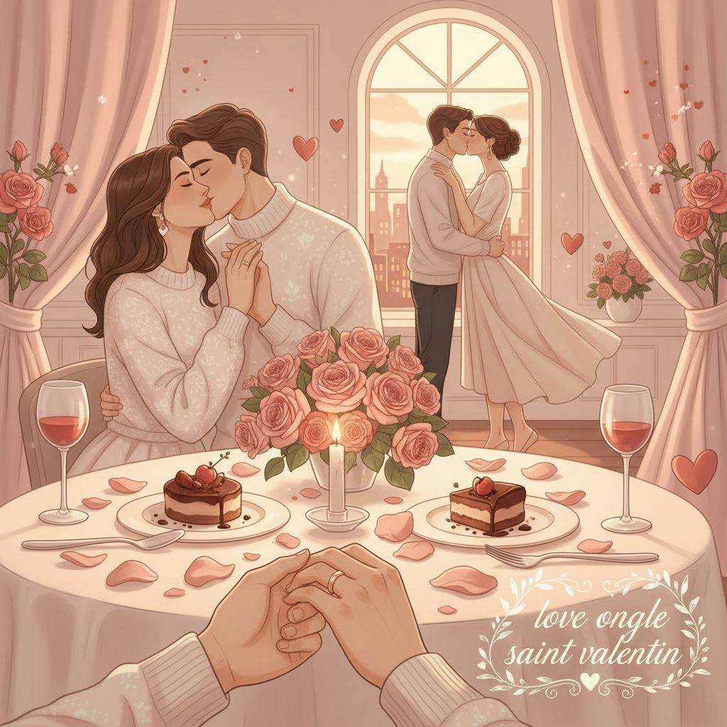 Belle illustration pour love ongle saint valentin