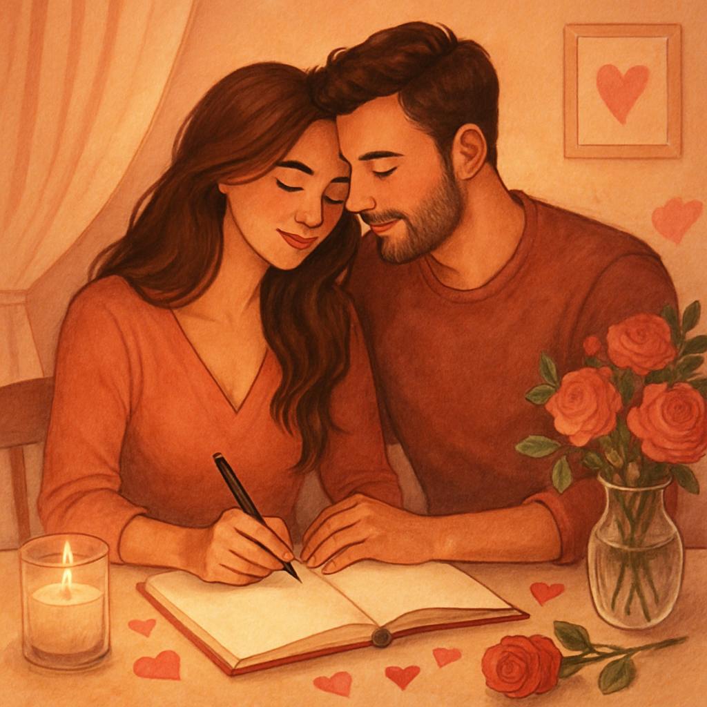 Beautiful illustration for why i love you book fill in