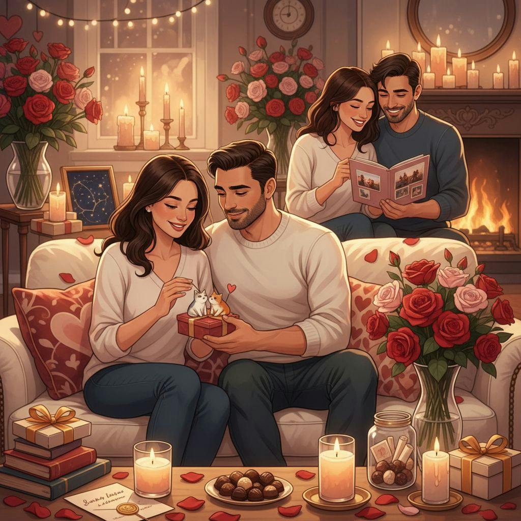 Hermosa ilustracion de San Valentin para regalos originales san valentin