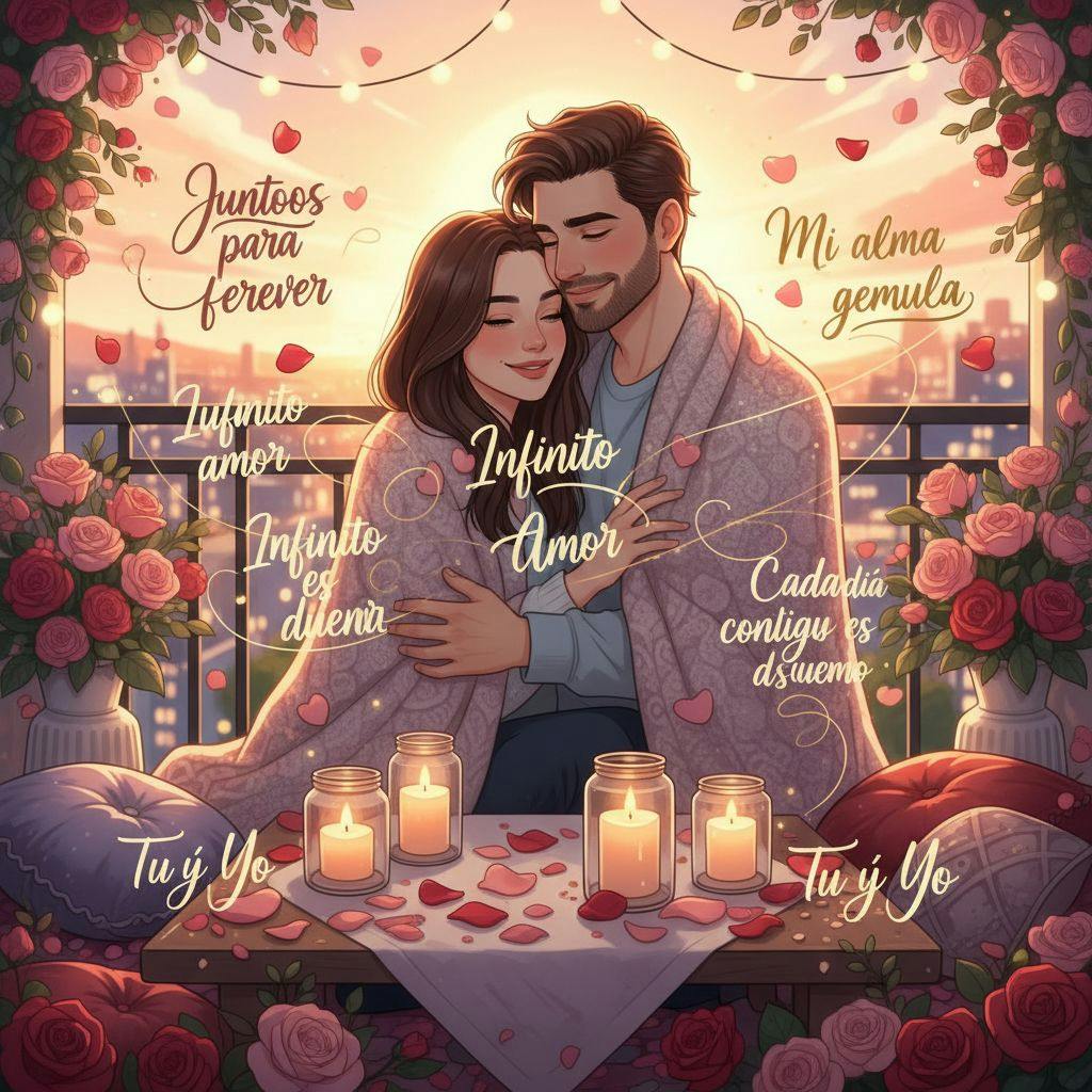 Hermosa ilustracion para frases de amor