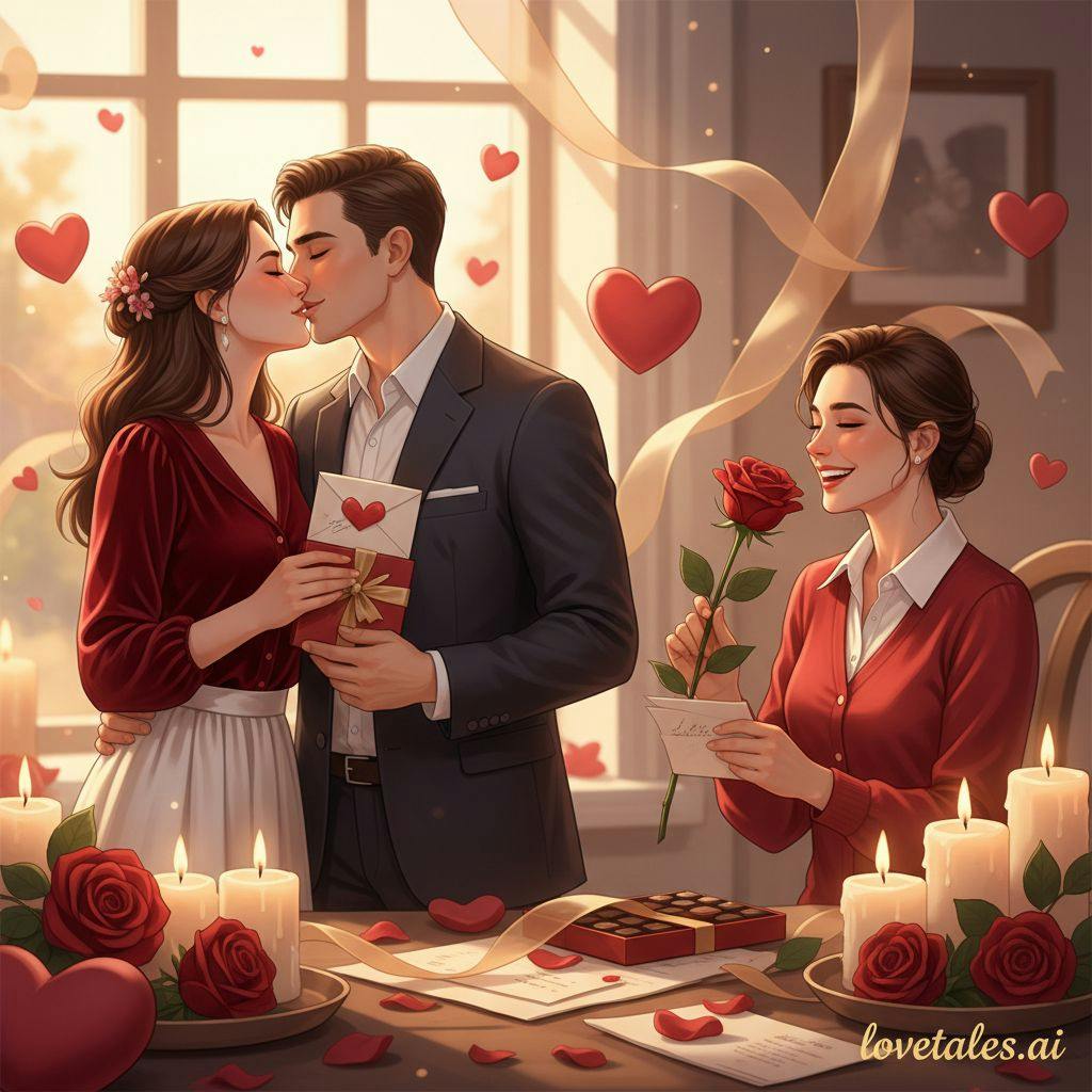 Hermosa ilustracion de San Valentin para imagenes de san valentin