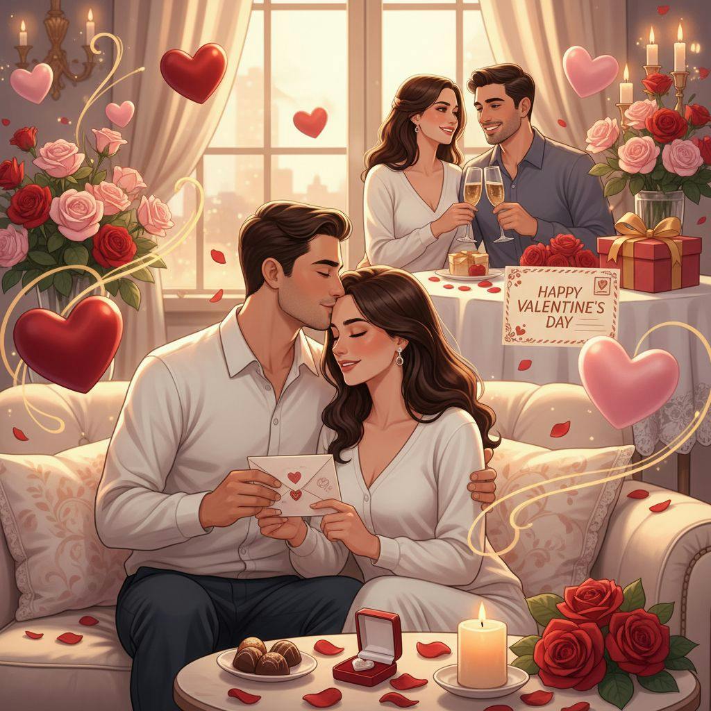 Hermosa ilustracion de San Valentin para porque se celebra san valentin