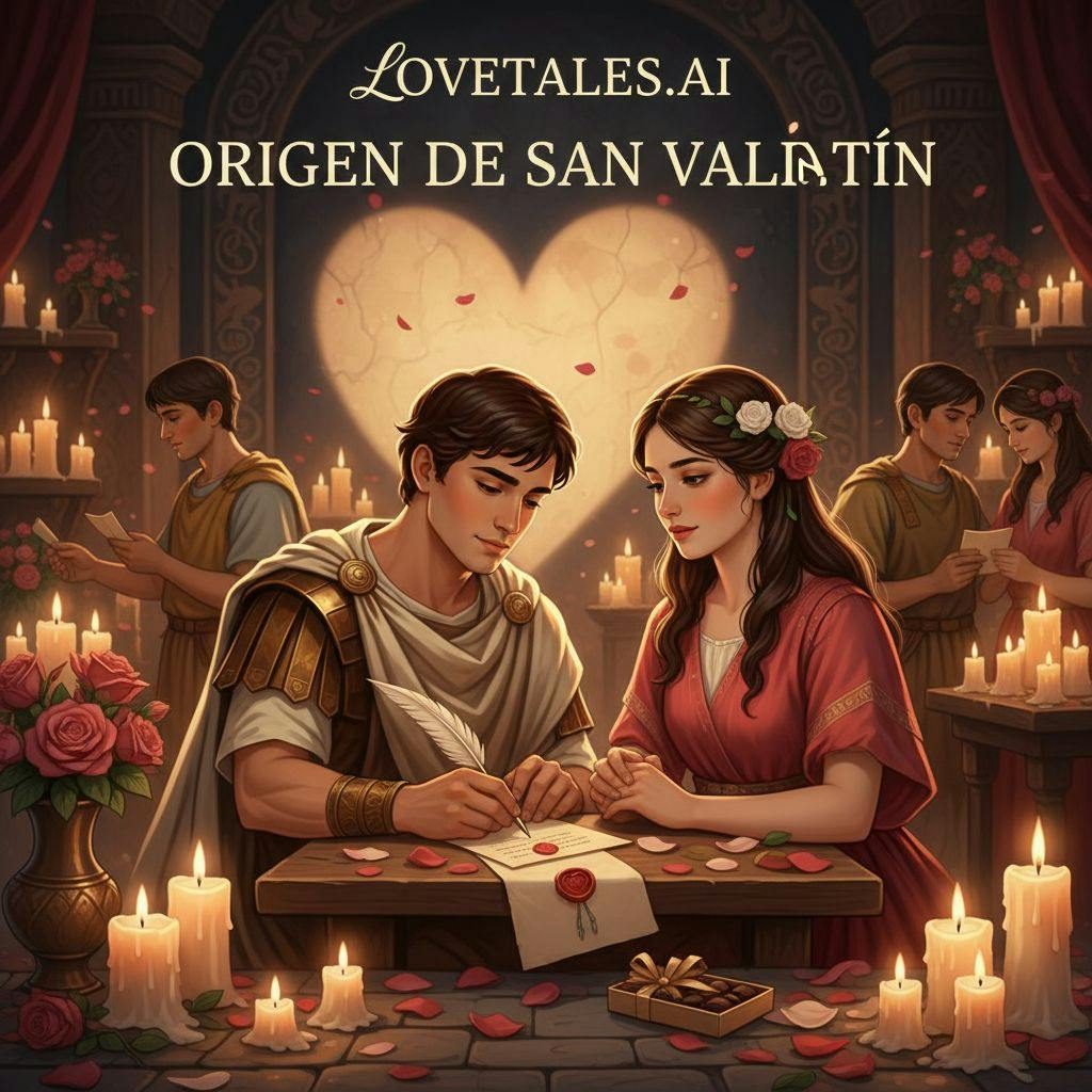 Hermosa ilustracion de San Valentin para origen de san valentin