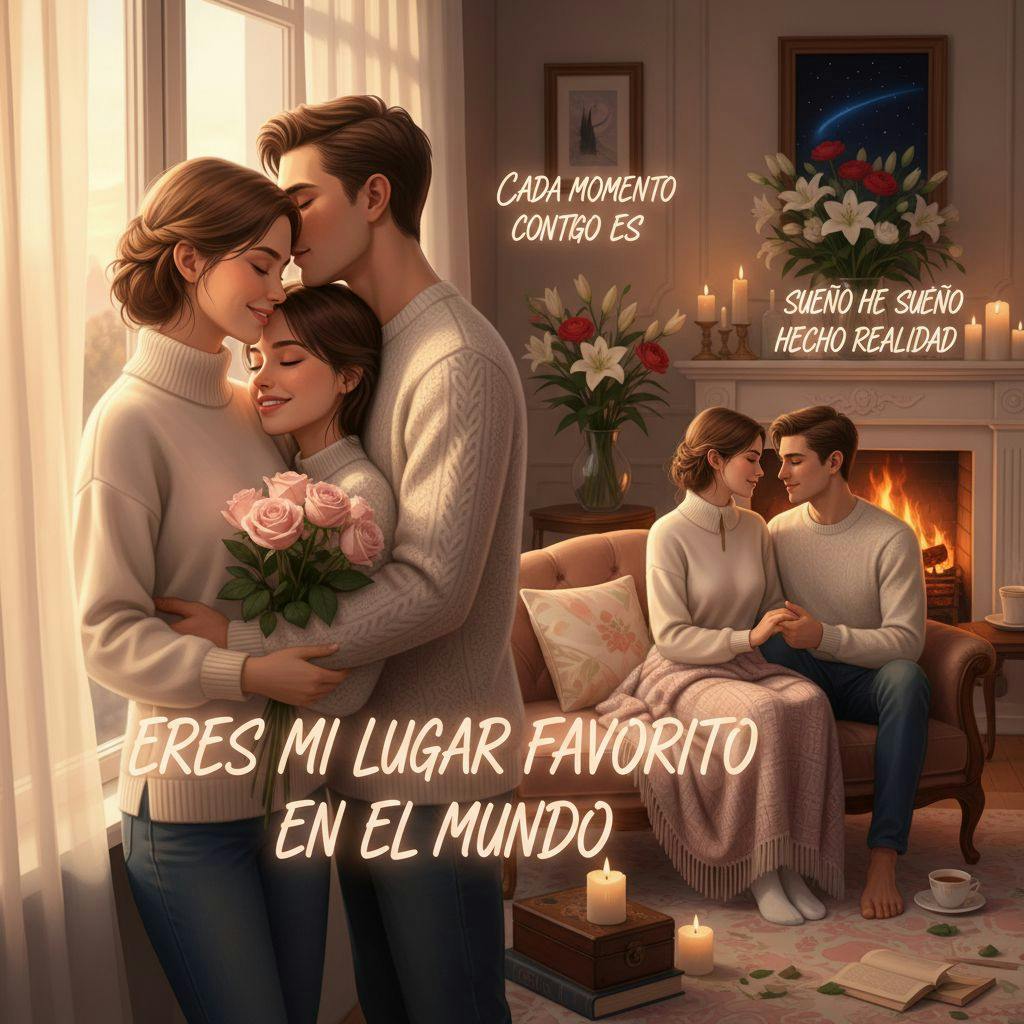 Hermosa ilustracion para frases bonitas para dedicar