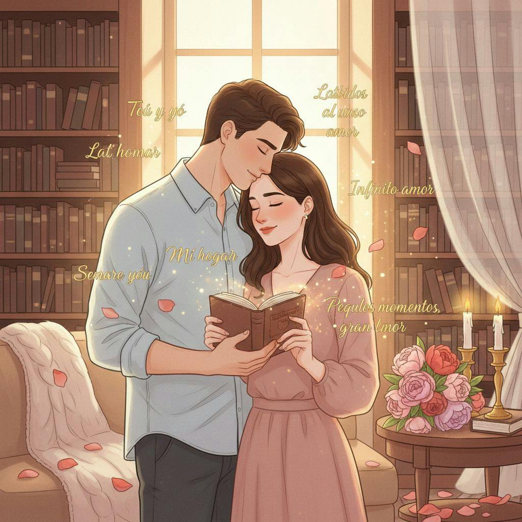 Hermosa ilustracion para poemas de amor cortos