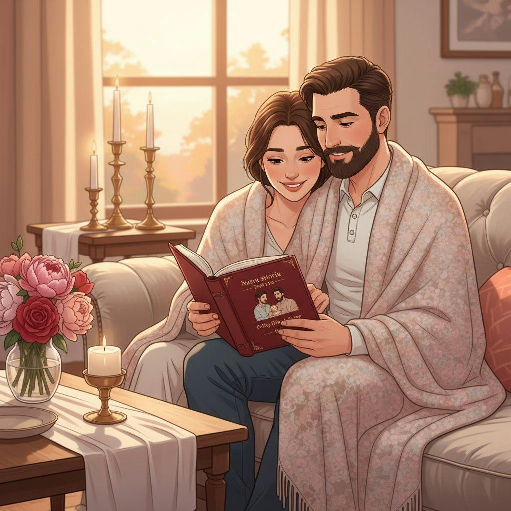 Hermosa ilustracion para libro personalizado dia del padre